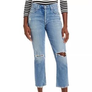 Citizens Of Humanity Premium Vintage Distressed High Rise Charlotte Crop 26